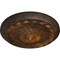 Ekena Millwork Flower Spiral Ceiling Medallion (Fits Canopies up to 2"), Hand-Painted Rust, 12 1/4"OD x 2 1/4"P CM12FLRUS - alternate 4